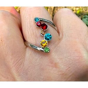 Colorful 925 Ring Size 7